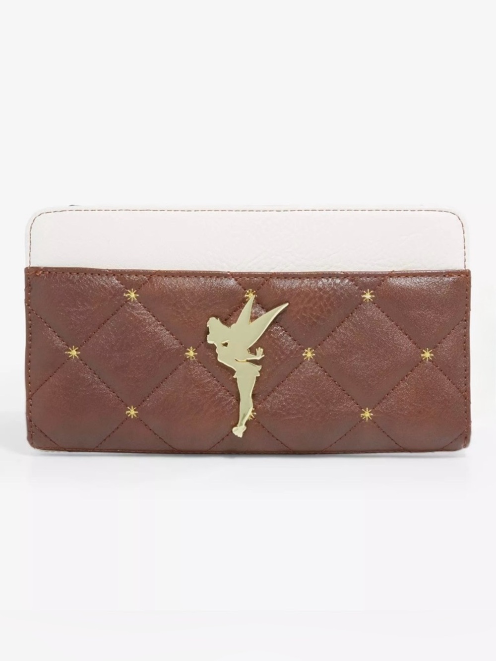 Loungefly Disney Tinkerbell Brown Quilted Wallet